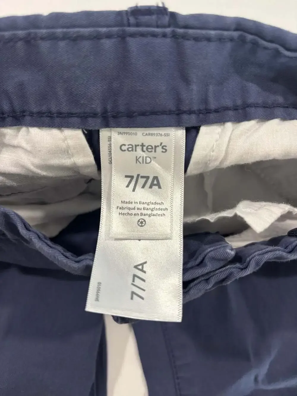 Carter's Kid Boys' Navy Blue Uniform Chino Pants Size 7